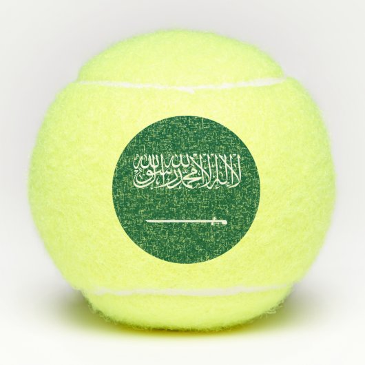 Saudi Arabia Flag Tennisballen (Voorkant)