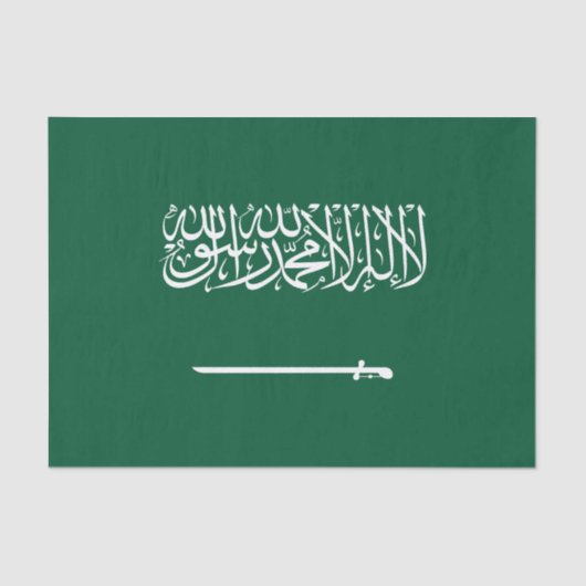 Saudi Arabia Flag Tissuepapier (Voorkant)