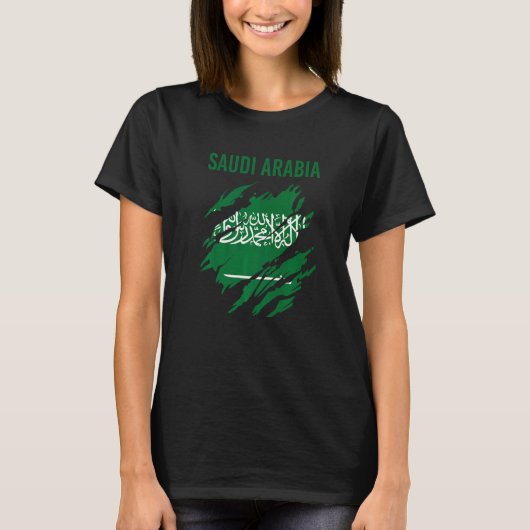 Saudi Arabia Saudi Flag T-shirt (Voorkant)