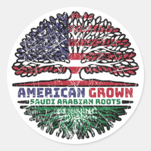 Saudi-Arabië Amerikaanse Verenigde Staten Verenigd Ronde Sticker