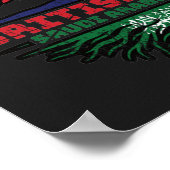 Saudi-Arabië Arabië Verenigd Koninkrijk Verenigd K Poster (Hoek)