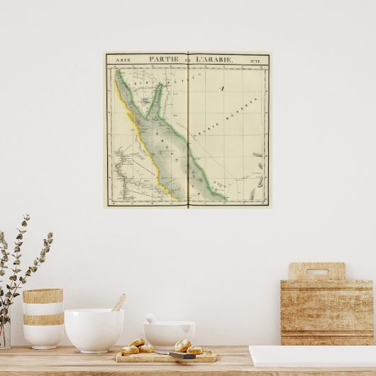 Saudi-Arabië, Azië 77 Poster (Keuken)