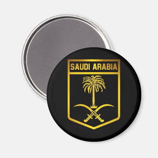 Saudi-Arabië Emblem Magneet (Voorkant / Achterkant)