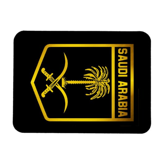 Saudi-Arabië Emblem Magneet (Horizontaal)