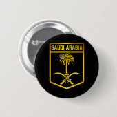 Saudi-Arabië Emblem Ronde Button 5,7 Cm (Voorkant /achterkant)