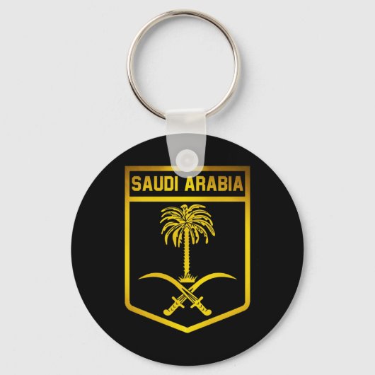 Saudi-Arabië Emblem Sleutelhanger (Voorkant)