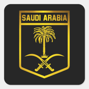 Saudi-Arabië Emblem Vierkante Sticker