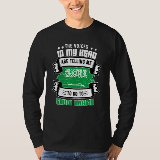 Saudi-Arabië in mijn hoofd T-shirt (Voorkant)