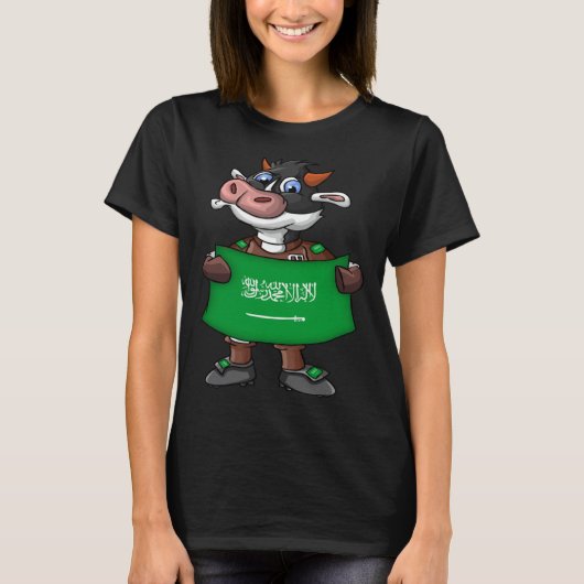 Saudi-Arabië Koe Fan T-shirt (Voorkant)