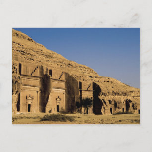 Saudi-Arabië, locatie Madain Saleh, oud 2 Briefkaart