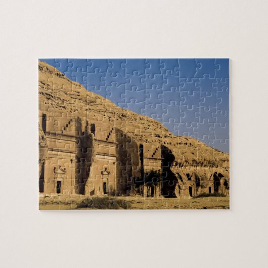 Saudi-Arabië, locatie Madain Saleh, oud 2 Legpuzzel (Horizontaal)
