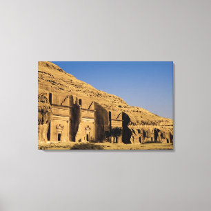 Saudi-Arabië, locatie van Madain Saleh, oud 2 Canvas Afdruk