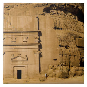 Saudi-Arabië, locatie van Madain Saleh, oud 3 Tegeltje