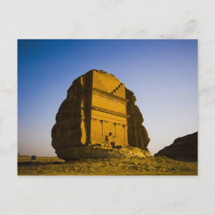 Saudi-Arabië, locatie van Madain Saleh, oud 4 Briefkaart
