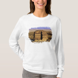 Saudi-Arabië, locatie van Madain Saleh, oud T-shirt