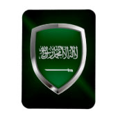 Saudi-Arabië Metallic Embleem Magneet (Verticaal)