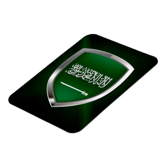 Saudi-Arabië Metallic Embleem Magneet (Linkerzijde)