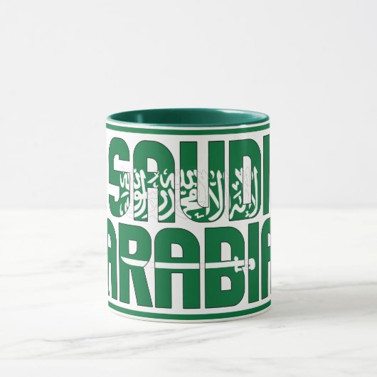 Saudi-Arabië Nationaal Vlag Patriottisch Koffie Mok (Midden)