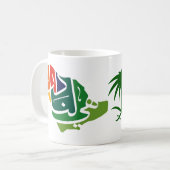 Saudi-Arabië Nationale dag Koffie Mok (Voorkant links)