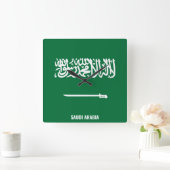 Saudi-Arabië Nationale vlag Patriottisch Vierkante Klok (Huis)