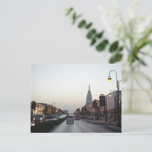 Saudi-Arabië - Op weg Briefkaart (Staand voorkant)