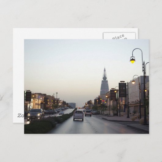 Saudi-Arabië - Op weg Briefkaart (Voorkant / Achterkant)