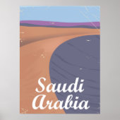 Saudi-Arabië: oud poster reizen (Voorkant)
