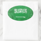 Saudi-Arabië Ovale Sticker (Tas)