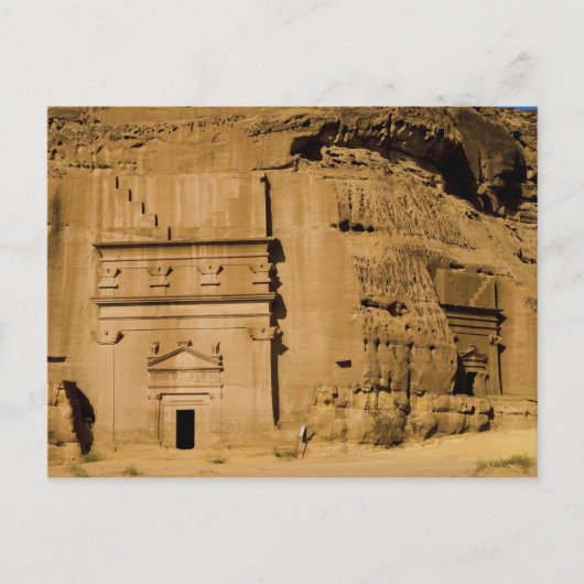 Saudi-Arabië, plaats Madain Saleh, oud 3 Briefkaart (Voorkant)