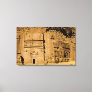 Saudi-Arabië, plaats Madain Saleh, oud 3 Canvas Afdruk