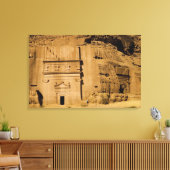 Saudi-Arabië, plaats Madain Saleh, oud 3 Canvas Afdruk (Insitu (Woonkamer))