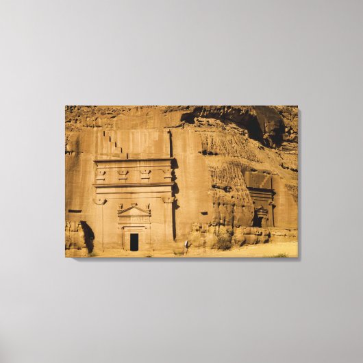 Saudi-Arabië, plaats Madain Saleh, oud 3 Canvas Afdruk (Voorkant)