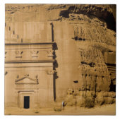 Saudi-Arabië, plaats Madain Saleh, oud 3 Tegeltje (Voorkant)