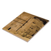 Saudi-Arabië, plaats Madain Saleh, oud 3 Tegeltje (Zijkant)