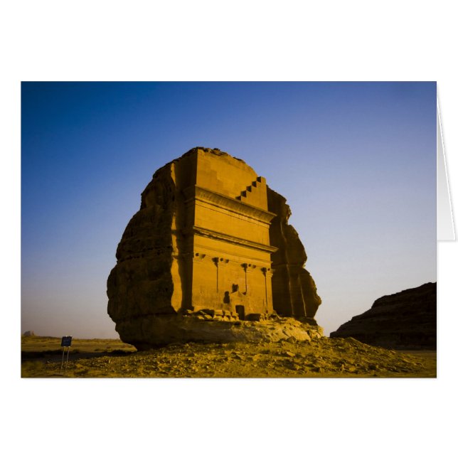 Saudi-Arabië, plaats Madain Saleh, oud 4 (Voorkant Horizontaal)