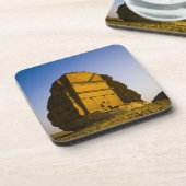 Saudi-Arabië, plaats Madain Saleh, oud 4 Bier Onderzetter (Linkerzijde)