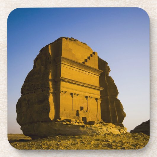Saudi-Arabië, plaats Madain Saleh, oud 4 Bier Onderzetter (Voorkant)