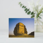 Saudi-Arabië, plaats Madain Saleh, oud 4 Briefkaart (Staand voorkant)