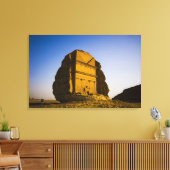 Saudi-Arabië, plaats Madain Saleh, oud 4 Canvas Afdruk (Insitu (Woonkamer))