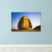 Saudi-Arabië, plaats Madain Saleh, oud 4 Canvas Afdruk (Insitu (Houten vloer))