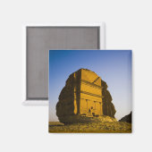 Saudi-Arabië, plaats Madain Saleh, oud 4 Magneet (Voorkant / Achterkant)