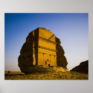 Saudi-Arabië, plaats Madain Saleh, oud 4 Poster