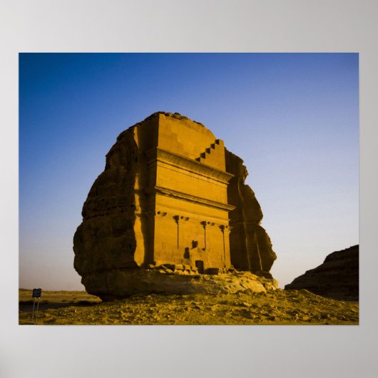 Saudi-Arabië, plaats Madain Saleh, oud 4 Poster (Voorkant)