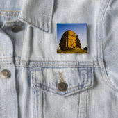 Saudi-Arabië, plaats Madain Saleh, oud 4 Vierkante Button 5,1 Cm (In situ)