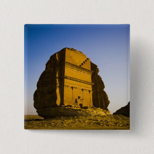 Saudi-Arabië, plaats Madain Saleh, oud 4 Vierkante Button 5,1 Cm