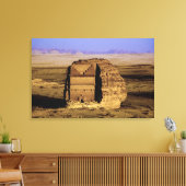 Saudi-Arabië, plaats Madain Saleh, oud Canvas Afdruk (Insitu (Woonkamer))