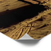 Saudi-Arabië, plaats Madain Saleh, oud Poster (Hoek)