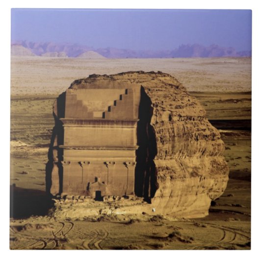 Saudi-Arabië, plaats Madain Saleh, oud Tegeltje (Voorkant)