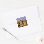 Saudi-Arabië, plaats Madain Saleh, oud Vierkante Sticker (Envelop)