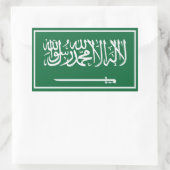 Saudi-Arabië Rechthoekige Sticker (Tas)